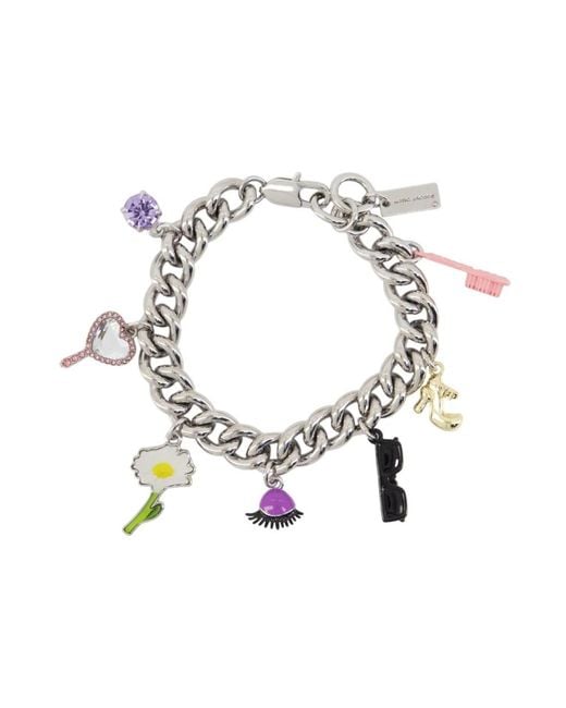 Marc Jacobs Bedelarmband in het Metallic