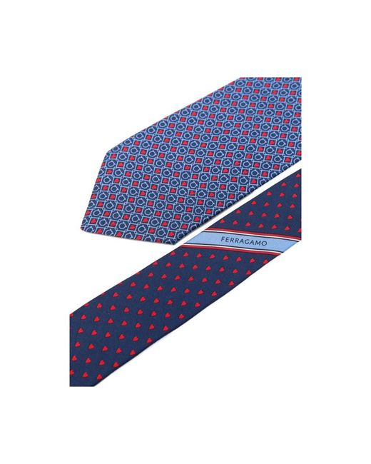 Ties Ferragamo pour homme en coloris Blue