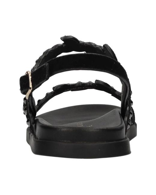Flat Sandals Emanuélle Vee en coloris Black