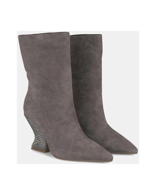 Alma En Pena. Gray Heeled Boots