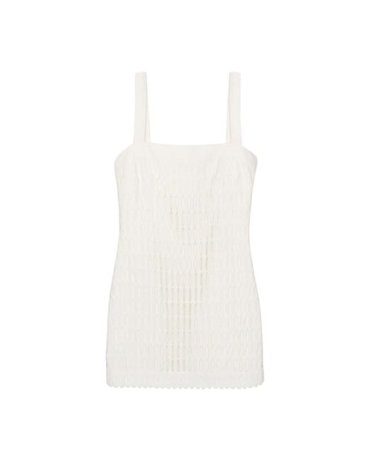 Jonathan Simkhai White Short Dresses
