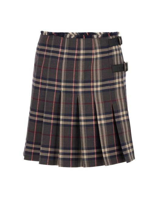 Burberry Black Short Skirts