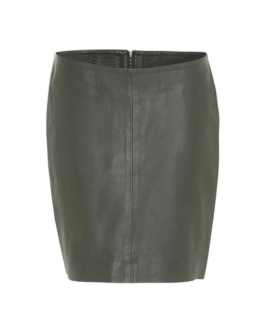 Btfcph Rokken ,Groen ,Army Leren Pencil Rok in het Green