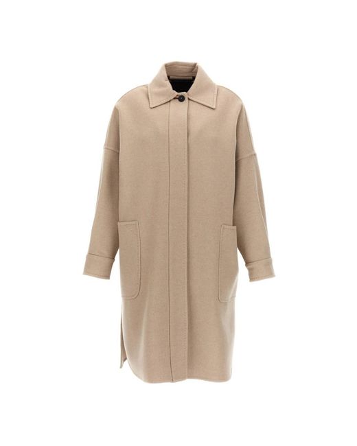 Max Mara Natural Single-Breasted Coats