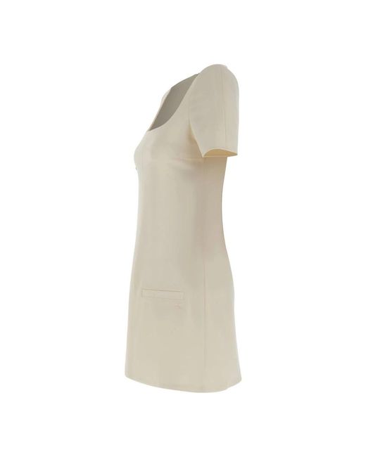 Courreges Natural Short Dresses