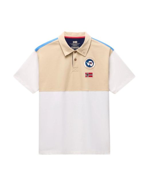 Napapijri White Polo Shirts for men