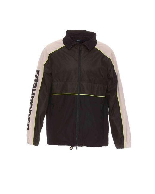 DSquared² Jassen ,Zwart ,Polyester Jacket in het Black voor heren