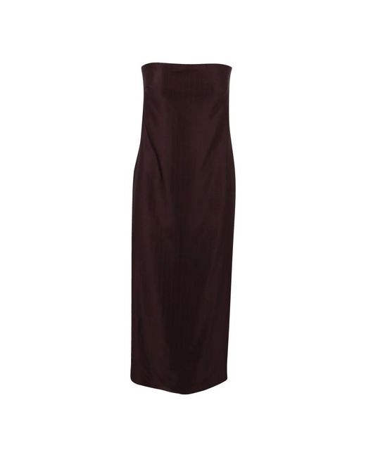Loulou de Saison Brown Midi Dresses
