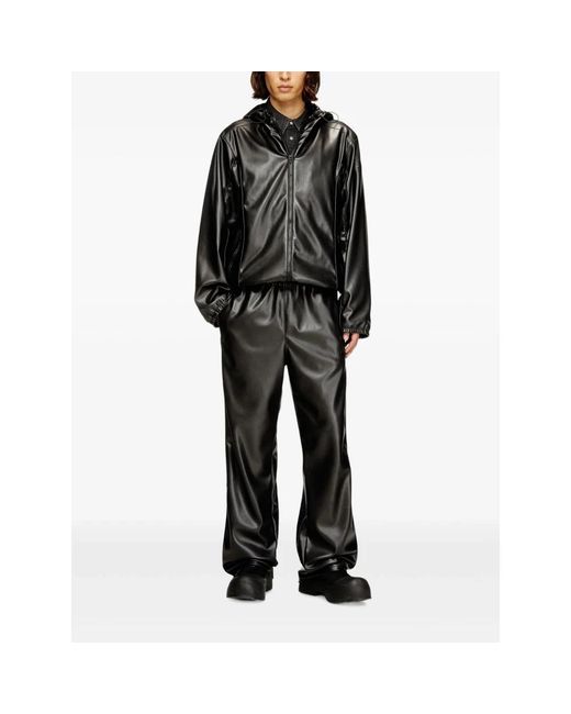 DIESEL Black Light Jackets for men