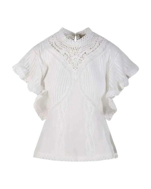 Farm Rio Geborduurd Shirt in het White
