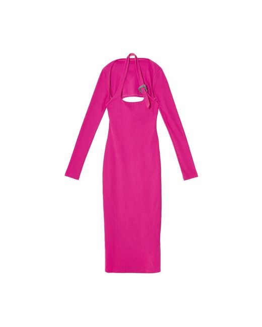 Versace Jeans Couture Pink Midi Dresses
