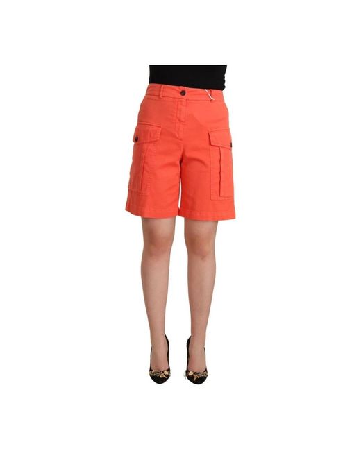 Peserico Red Short Shorts