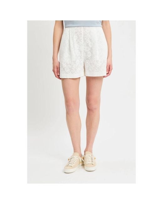 Marella White Short Shorts