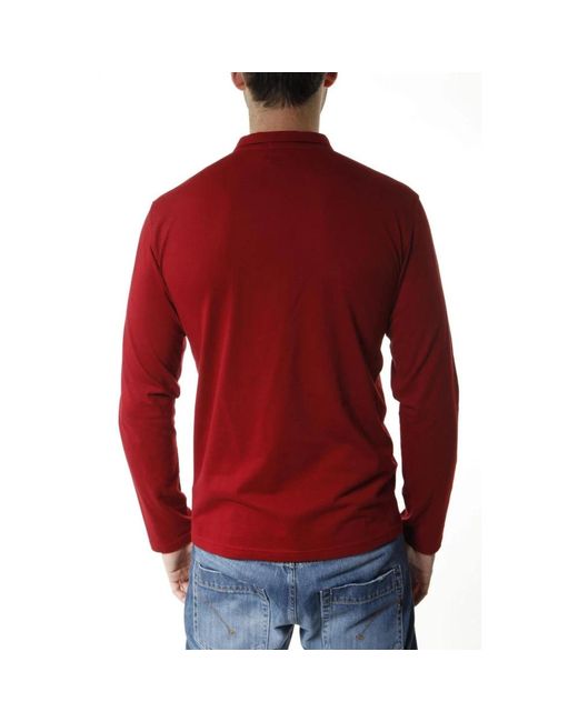 Armani Jeans Red Polo Shirts for men