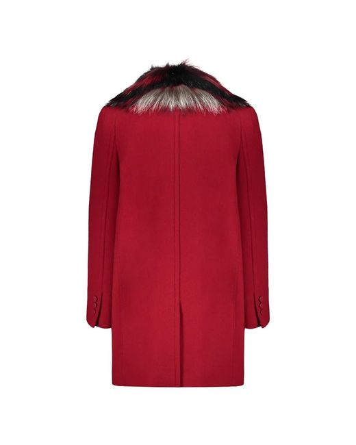 Fendi Red Double-Breasted Coats