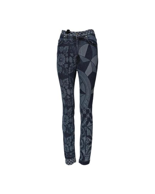Dolce & Gabbana Blue Skinny Jeans