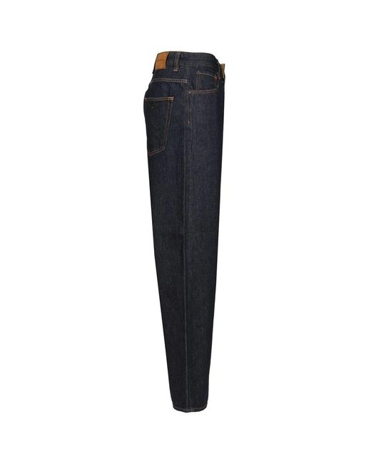 Emporio Armani Blue Straight Fit Jeans for men