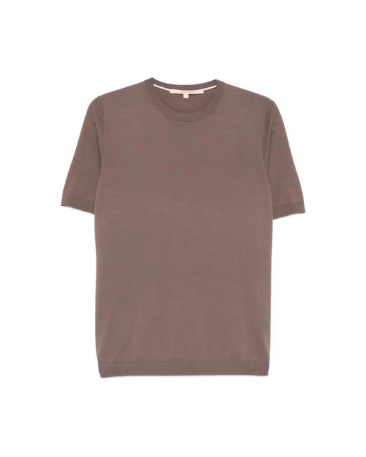 hindustrie Brown Round-Neck Knitwear for men