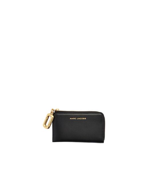 Marc Jacobs Black The Top Zip Wallet Pop J