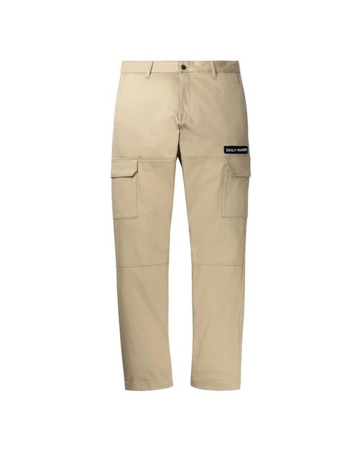 Daily Paper Straight Trousers in het Natural voor heren