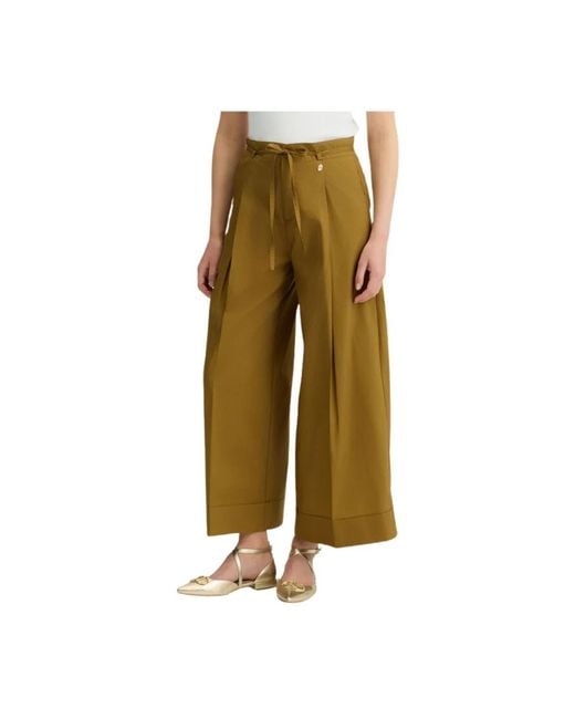 Liu Jo Green Wide Trousers