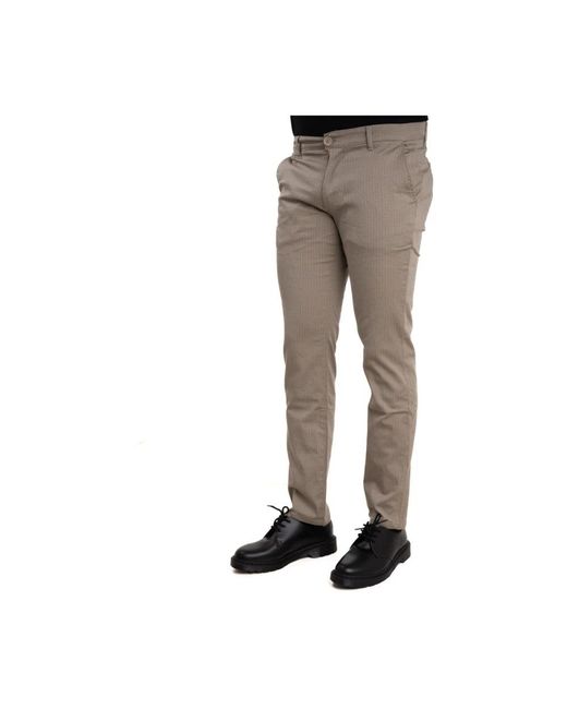 Armani Exchange Gray Slim-Fit Trousers for men