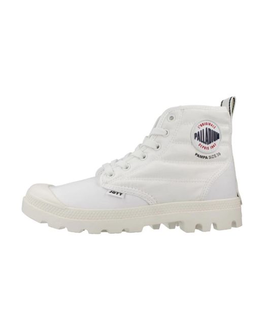 Lace-Up Boots Palladium de color White