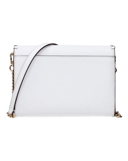 Tory Burch Witte Leren Clutch Tassen in het White