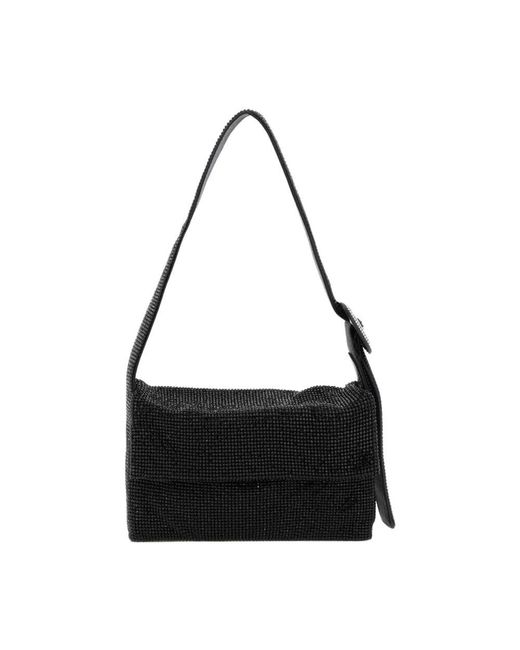 Benedetta Bruzziches Black Kristall Schultertasche Elegantes Design