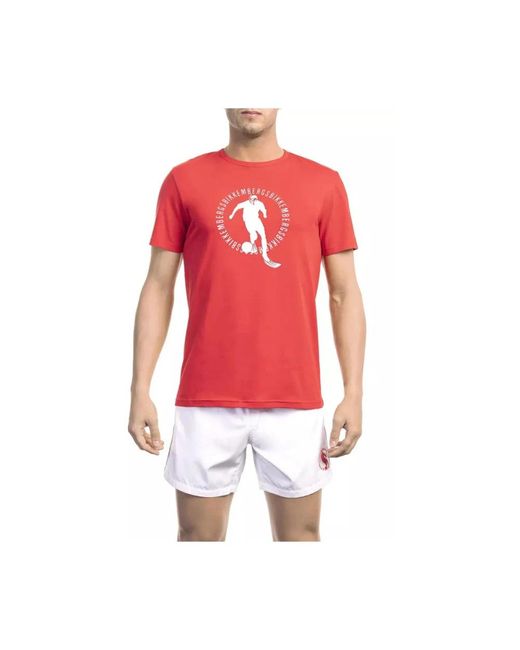Bikkembergs Red T-Shirts for men