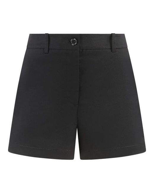 P.A.R.O.S.H. Black Baumwollshorts Mit Gesäßtaschen