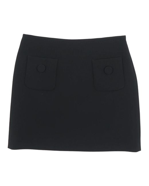 Max Mara Black Short Skirts