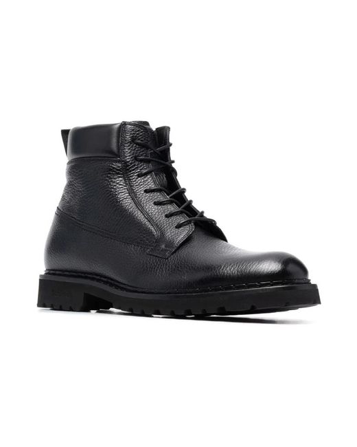 Baldinini Black Lace-Up Boots for men