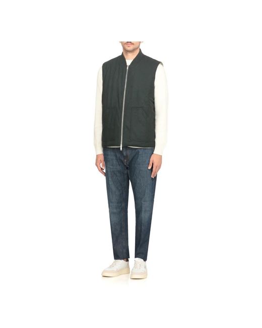 Autry Jassen ,Groen ,Wol Groene Wollen Blend Mouwloos Vest in het Green voor heren