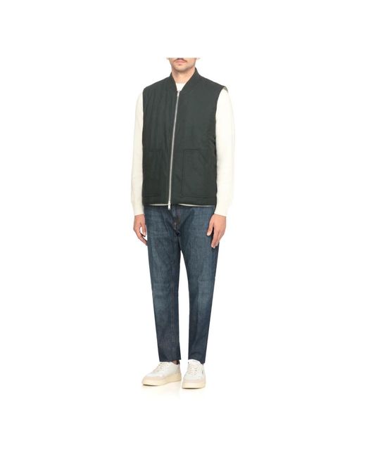 Autry Jassen ,Groen ,Wol Groene Wollen Blend Mouwloos Vest in het Green voor heren
