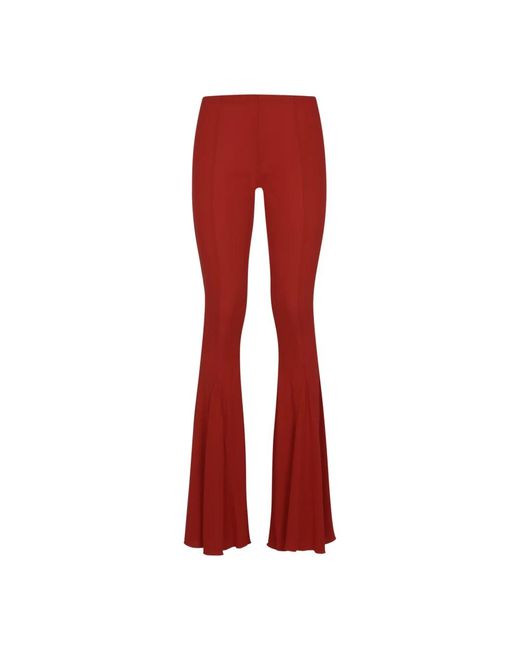 Blumarine Red Wide Trousers