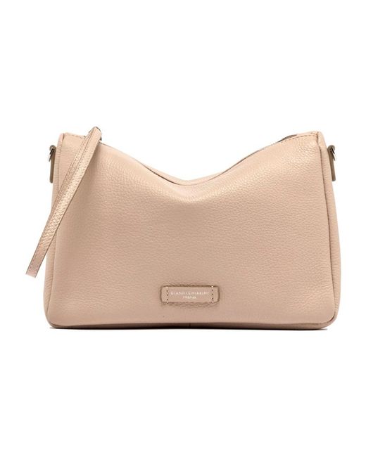 Gianni Chiarini Tassen ,Roze ,Leer Nora Pouch in het Natural