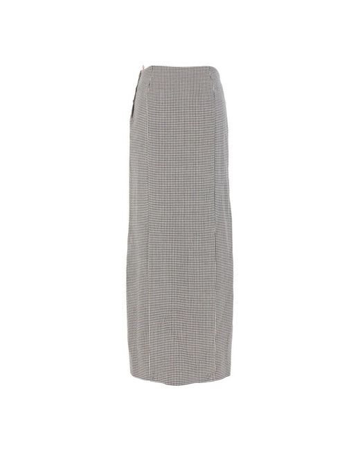 Thom Browne Gray Maxi Skirts