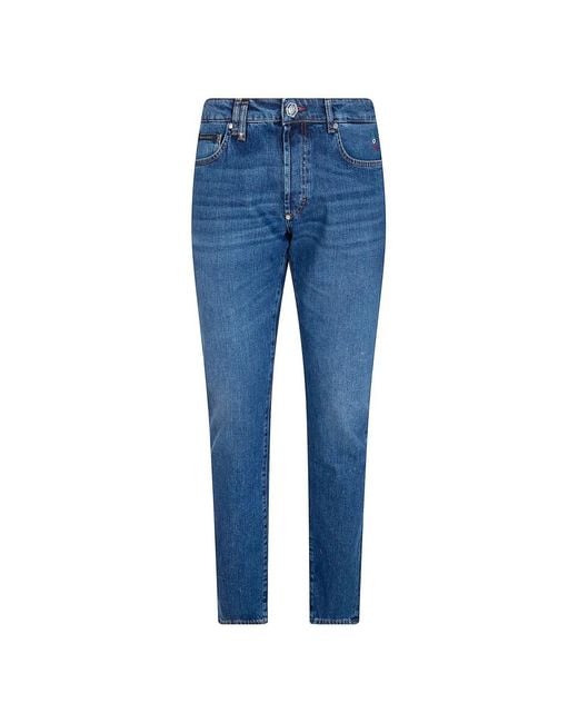 Philipp Plein Blue Slim-Fit Jeans for men