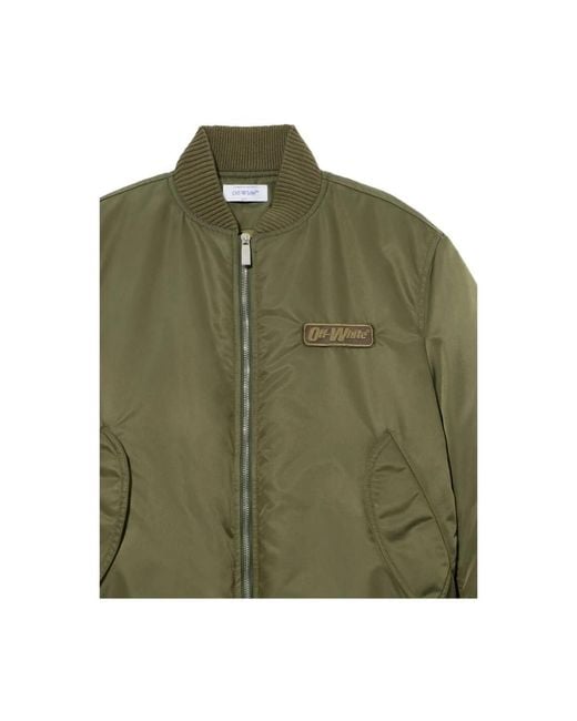 Off-White c/o Virgil Abloh Green Bomber Jackets