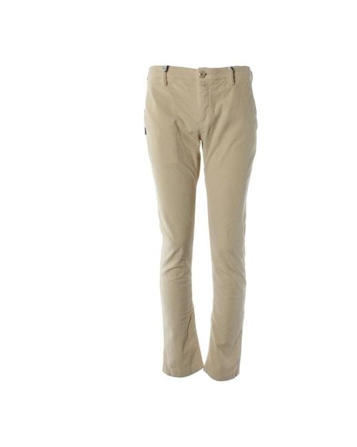 Jacob Cohen Straight Trousers in het Natural voor heren