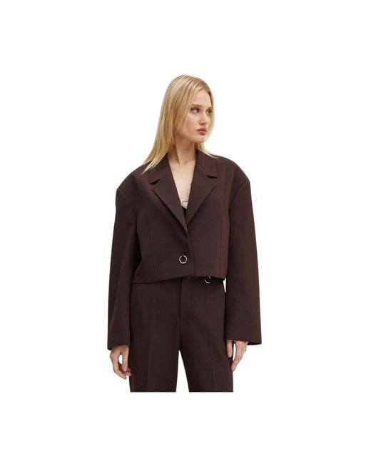Aeron Oversize Blazer in het Brown