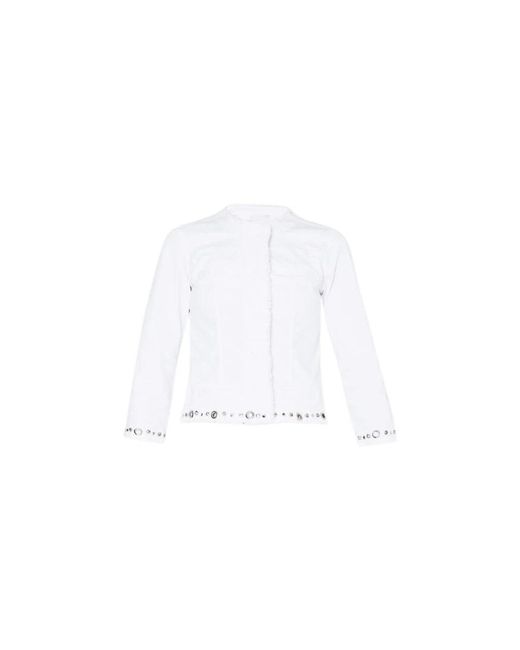 Liu Jo White Tweed Jackets