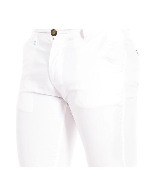 La Martina White Chinos for men