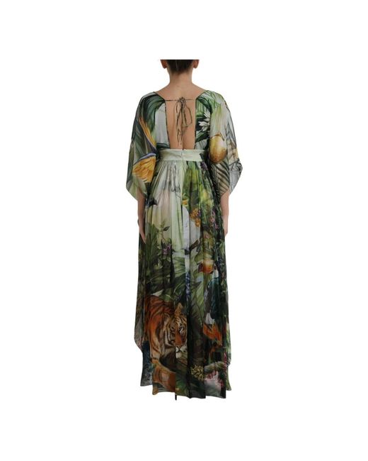 Dolce & Gabbana Green Maxi Dresses