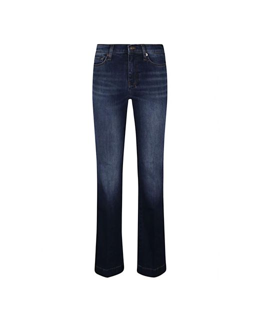 7 For All Mankind Boot-Cut Jeans in het Blue
