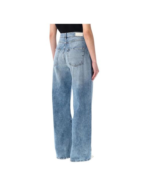 ICON DENIM Blue Wide Jeans