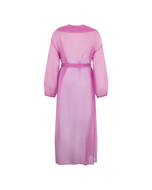 Herno Silk Robe in het Purple