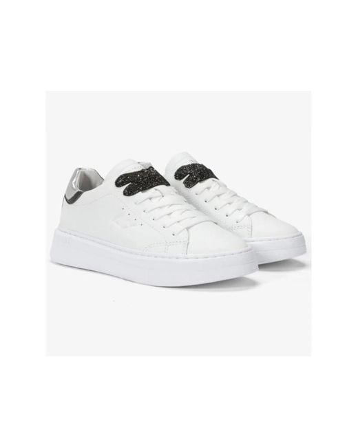 Sun 68 White Sneakers