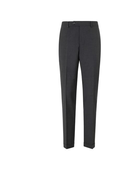 BERWICK 1707 Gray Suit Trousers for men